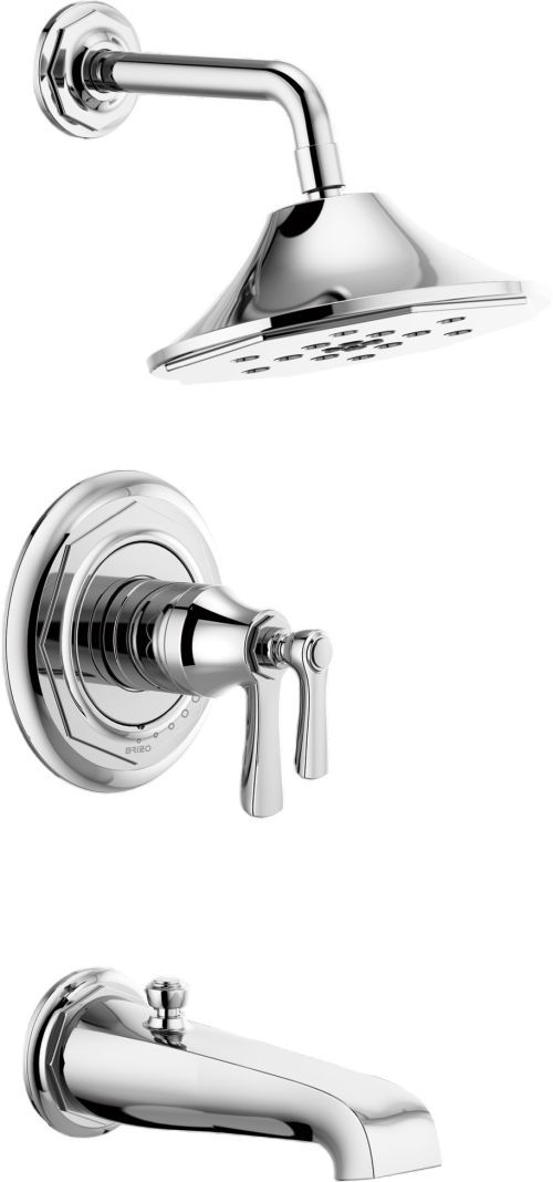 Brizo Rook® Polished Chrome TempAssure Thermostatic Tub/Shower -0
