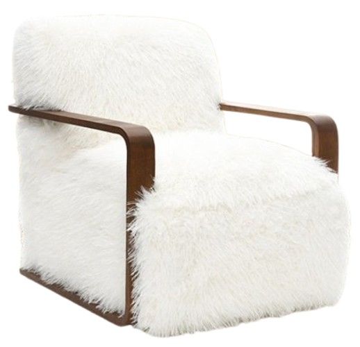 Furniture of America® Elardo White Accent Chair-0