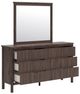 Signature Design by Ashley® Pamytta Brown Dresser and Mirror-4