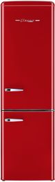 Unique® Appliances Classic Retro 22" 8.7 Cu. Ft. Candy Red Counter Depth Bottom Freezer Refrigerator-0