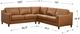Hydeline® Bella 3-Piece Cognac Brown Sectional-1