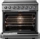 Viking® 5 Series 36" Stainless Steel Pro Style Induction Range with Polished Chrome Trim-1
