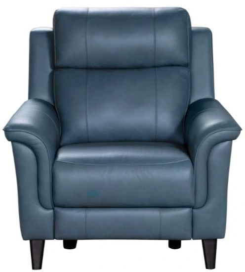BarcaLounger® Kester Masen Bluegray Leather Power Recliner-2