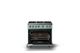 Viking® 5 Series 36" Splash Pro Style Gas (NG) Range with Polished Chrome Trim-1