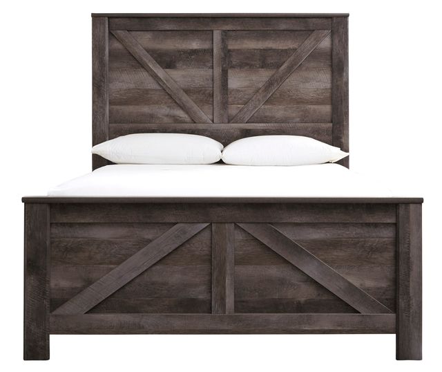 Signature Design by Ashley® Wynnlow Gray Queen Crossbuck Panel Bed-2