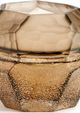 Giftcraft Beige/Gold Small Carved Glass Vase-1