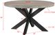 Crown Mark Stevens Gray Round Dining Table with Black Base-2