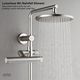 Forno Acqua AcquaFALL Brushed Nickel 24" Retrofit Shower System 1.8 GPM-4