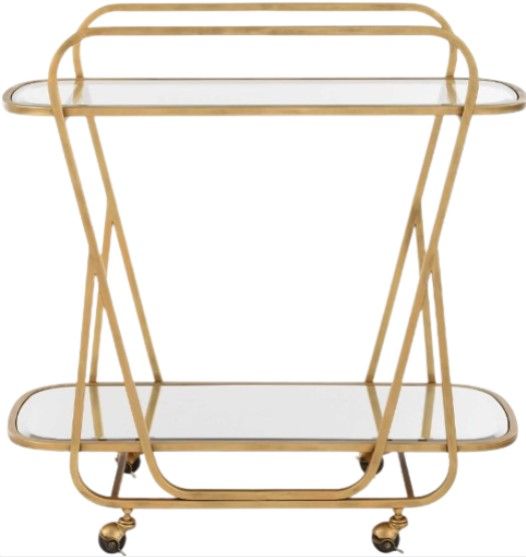 Uttermost® Swain Brass Serving Cart-3