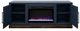 Legends Home Nora Blue Denim/Whiskey Fireplace TV Console-4
