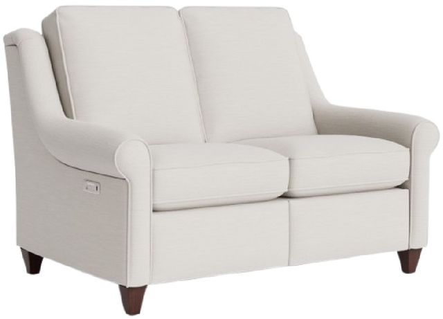 Bassett® Furniture Customizable Magnificent Motion Roll Arm Power Reclining Loveseat-0