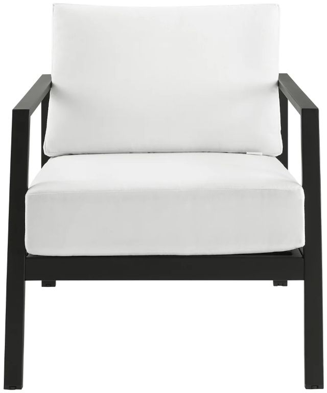 Linon Alora Natural Aluminum/Fabric Outdoor Armchair-2