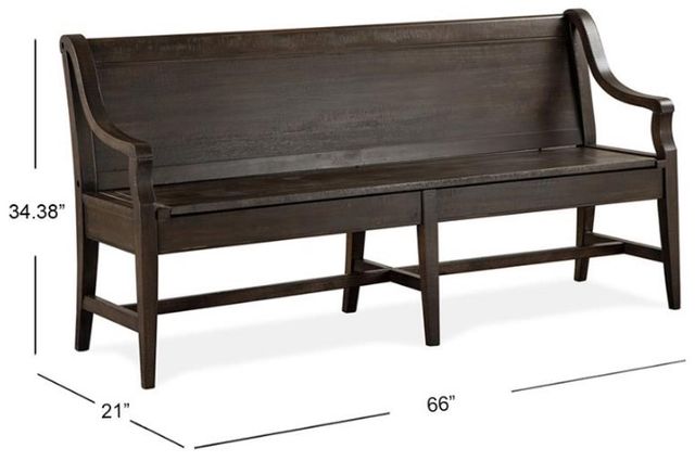 Magnussen Home® Westley Falls Graphite Bench-1