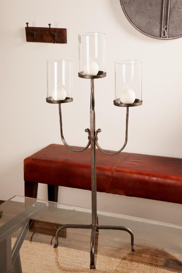 Deco Marche Black 3-Light Candelabra-3