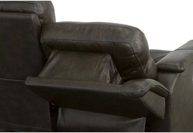 Flexsteel® Miller Black Power Reclining Loveseat with Power Headrests and Lumbar-2