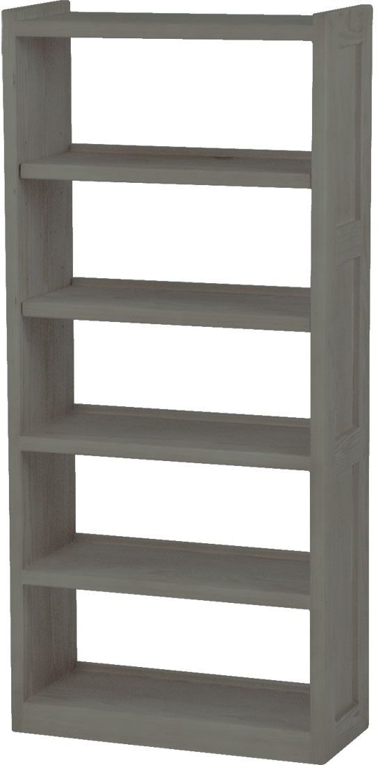 Crate Designs™ Furniture Graphite Open Back Bookcase-0