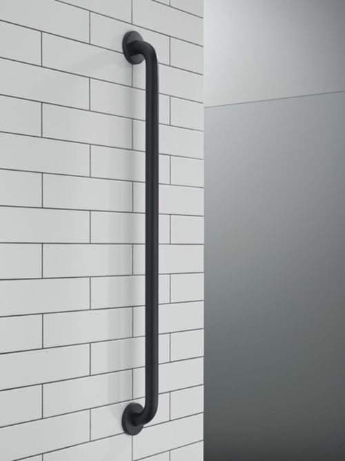 PEERLESS® Precept® Matte Black Decorative Wall Bar-1