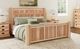 A-America® Amish Highlands Natural King Arch Panel Bed-2