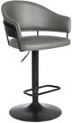 Armen Living Brody Gray Adjustable Swivel Bar Stool-0
