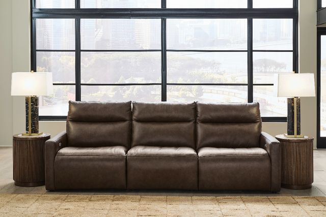 Benchcraft® ModZ 3-Piece Chocolate Power Sectional Reclining Sofa-1