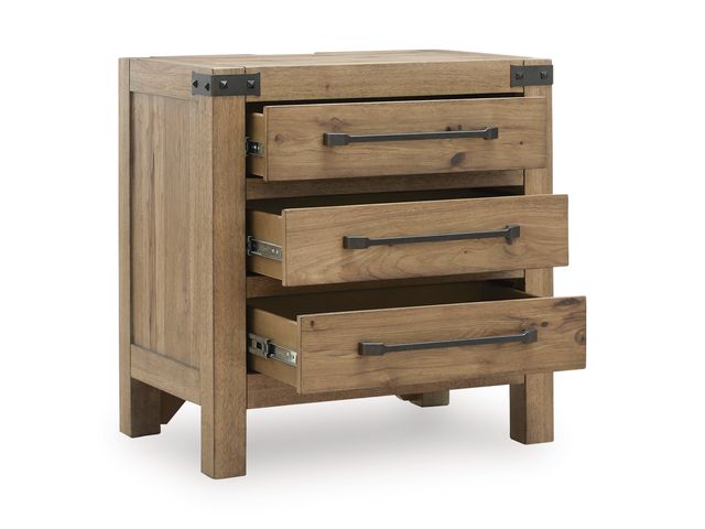 Signature Design by Ashley® Ridgester Light Brown Nightstand-1
