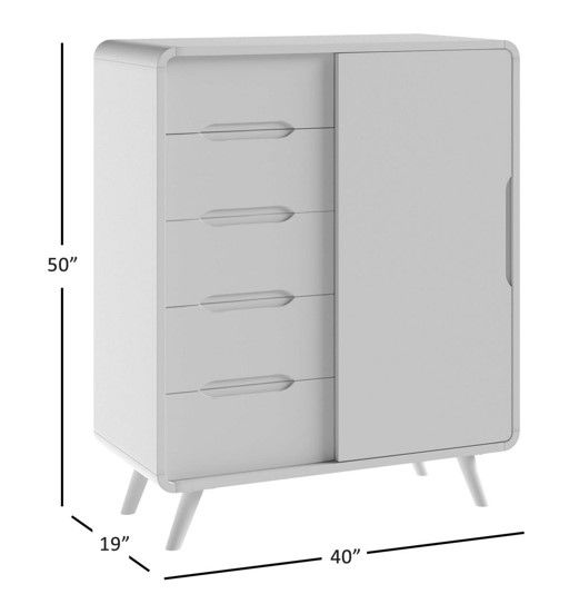 Jofran Inc. Marlowe Black Chest-2