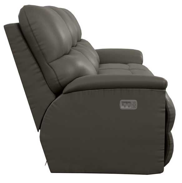 La-Z-Boy® Trouper Tar Power Reclining Sofa with Headrest-2