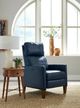 Best® Home Furnishings Customizable Janae Leather Power High Leg Recliner with Honey Birch Legs-1