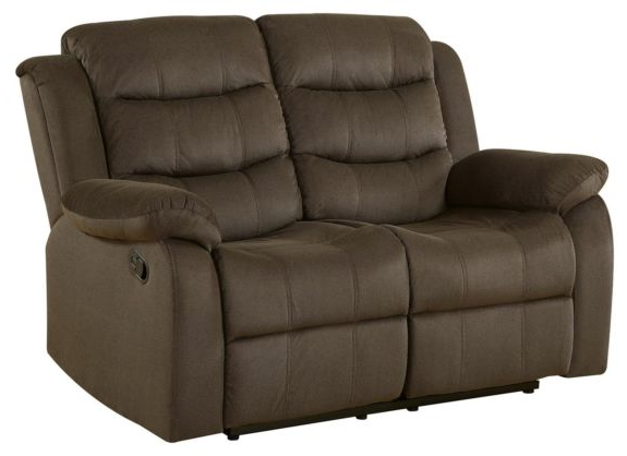 Coaster® Rodman Chocolate Reclining Loveseat | Comfort