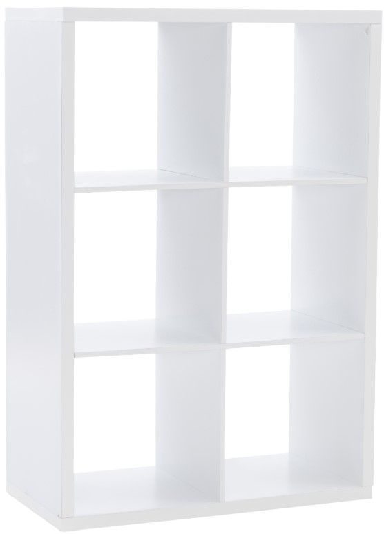 Linon Cody White 6-Cube Storage Cabinet-0