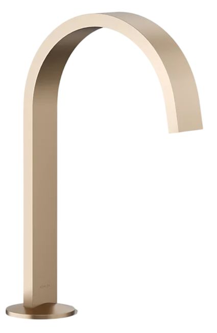 KOHLER® Components® Vibrant Brushed Bronze Bathroom Sink Faucet Spout with Ribbon Design-0