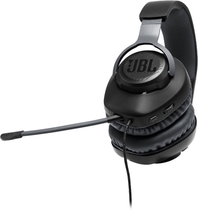 JBL Quantum 100 Black Wired Over-Ear Gaming Headphones with Mic-7