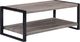 Crown Mark Mildred Gray Coffee Table with Black Frame-0