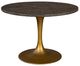 Furniture Classics Piccolo Bluestone Dining Table with Antique Gold Base-0