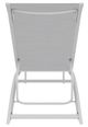 Telescope Casual Kendall Abalone/White Aluminum/Fabric Outdoor Sling Stacking Armless Lay-Flat Chaise-3
