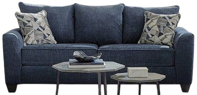 Albany Industries Clearview Denim Queen Sleeper Sofa-0