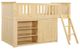 Homelegance® Bartly Natural Twin Low Loft Bunk Youth Bed with Dresser-3