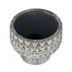 A & B Home Gray Planter with Pedestal Base and Patterns-4