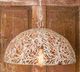 A & B Home Antique Cream Vine Pattern Iron Pendant-1