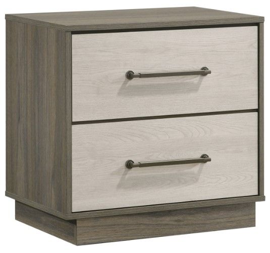 Coaster® Fenwick Almond/Gray Oak Nightstand-0