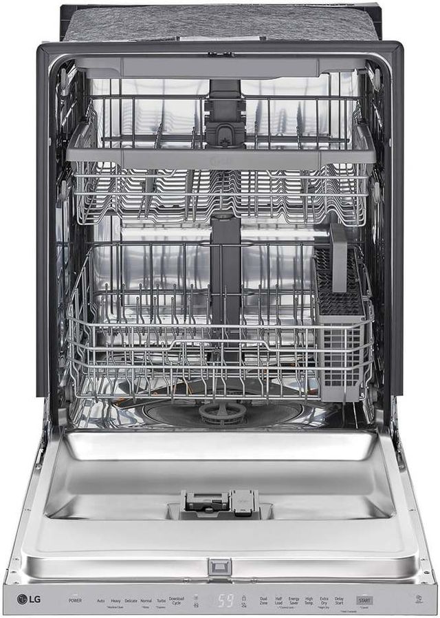 LG 24" Fingerprint Resistant Stainless Steel Built In Top Control Dishwasher-1