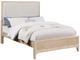 Winners Only® Westfield Sand/White Twin Upholstered Panel Bed-0