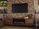 Legends Home Real Cozy Malibu Bourbon 95'' Fireplace Console-1