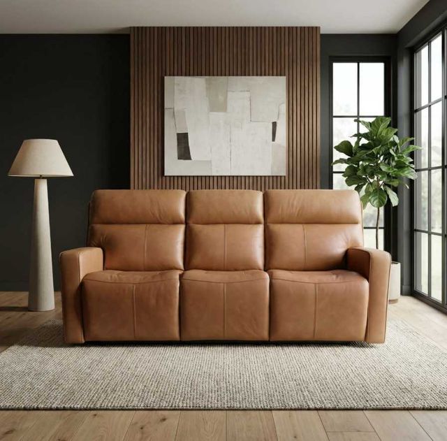 Liberty Furniture Chase Oslo Antelope Triple Power Zero Gravity Reclining Sofa-1
