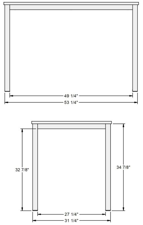 Amisco Customizable Azilis Counter Table-2