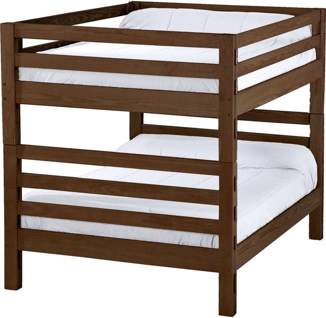 Crate Designs™ Furniture Brindle Full XL/Full XL Tall Ladder End Bunk Bed-0