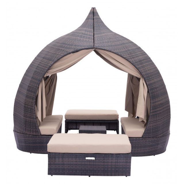 Zuo® Modern Majorca Brown and Beige Daybed-0