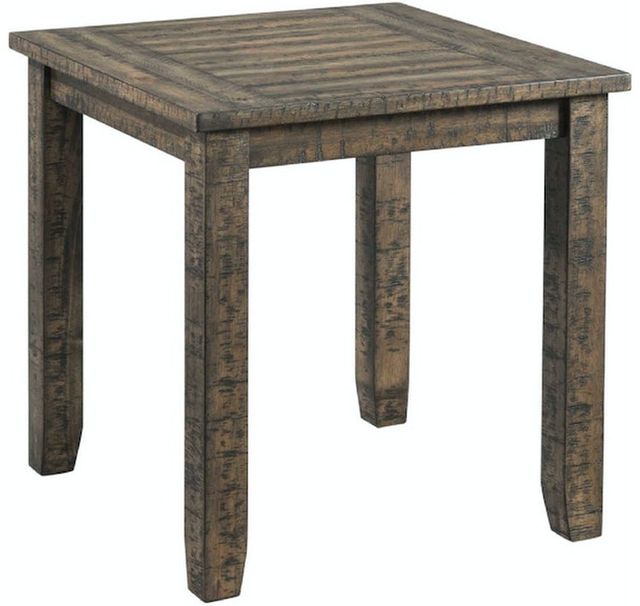 Elements International Finn 3-Piece Walnut Accent Trestle Occasional Table Set-2