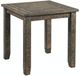 Elements International Finn 3-Piece Walnut Accent Trestle Occasional Table Set-2