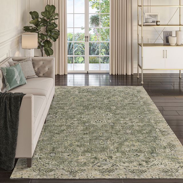 Dalyn™ Rug Company Tuscany TU1 Green 5'x8' Area Rug-4